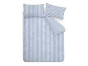 Catherine Lansfield Epping Stripe Blue Duvet Cover Set6