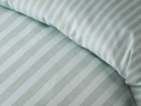 Catherine Lansfield Epping Stripe Green Duvet Cover Set4