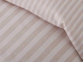 Catherine Lansfield Epping Stripe Natural Super King Size Duvet Cover Set4