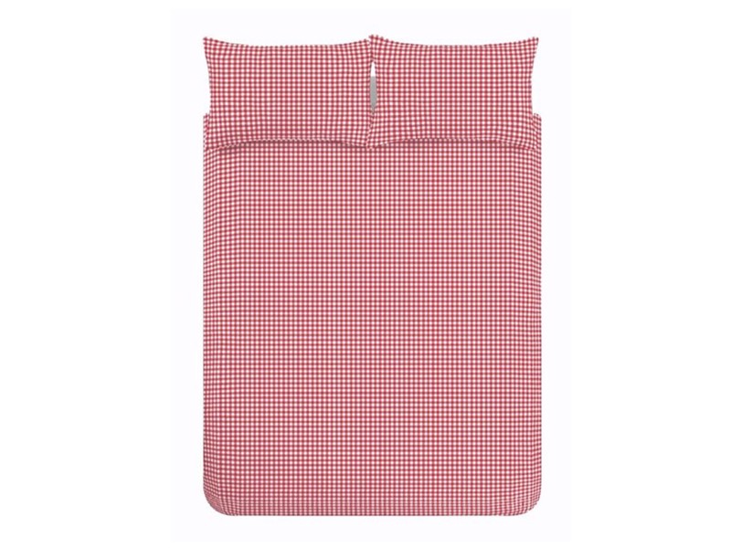 Catherine Lansfield Bamford Gingham Check Red Duvet Cover Set5