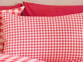 Catherine Lansfield Bamford Gingham Check Red Duvet Cover Set2