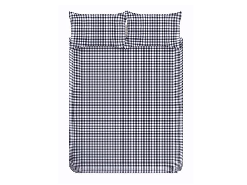Catherine Lansfield Bamford Gingham Check Navy Duvet Cover Set5