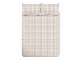 Catherine Lansfield Bamford Gingham Check Natural Duvet Cover Set5