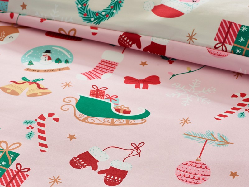 Catherine Lansfield Christmas Happy Holidays Duvet Cover Set4