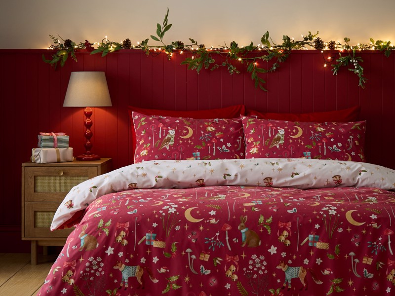 Catherine Lansfield Christmas Enchanted Twilight Duvet Cover Set5