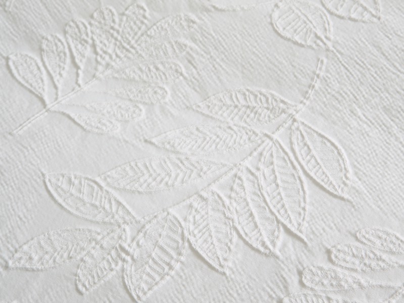 Catherine Lansfield Jacquard Leaves Duvet Cover Set3