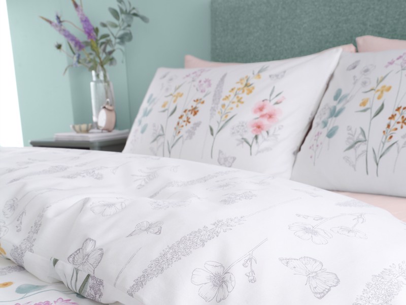 Catherine Lansfield Emilia Floral King Size Duvet Cover Set2