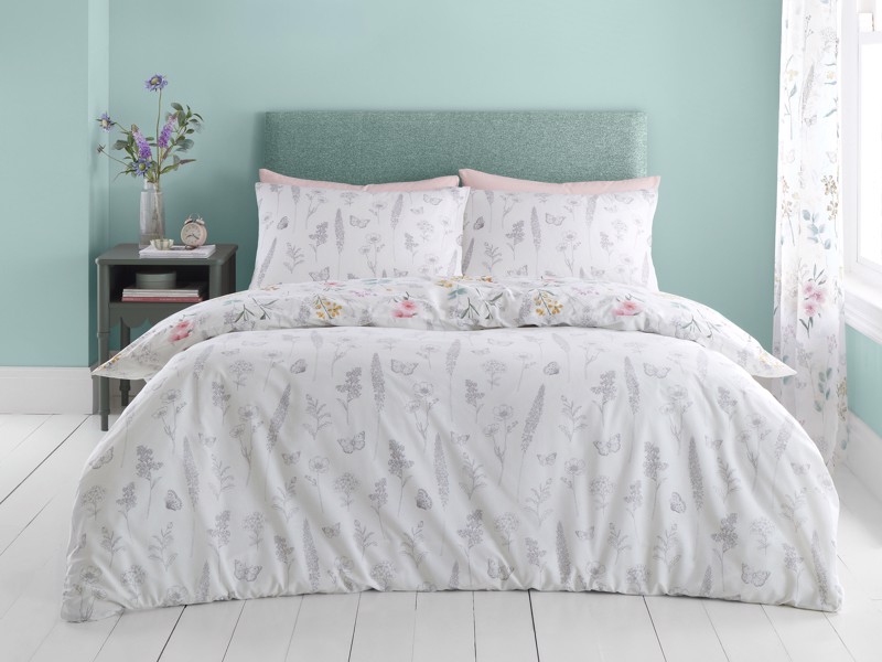 Catherine Lansfield Emilia Floral King Size Duvet Cover Set3