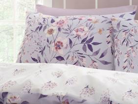 Catherine Lansfield Isadora Floral Lilac Duvet Cover Set4