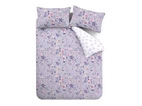 Catherine Lansfield Isadora Floral Lilac Duvet Cover Set5