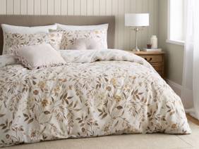 Catherine Lansfield Isadora Floral Natural Duvet Cover Set1