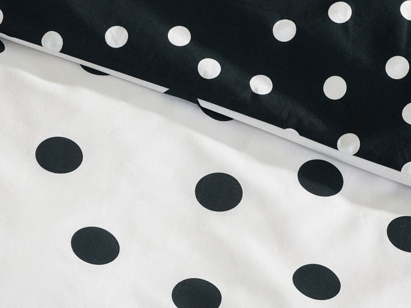 Catherine Lansfield Polka Dot Black and White Duvet Cover Set4