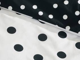 Catherine Lansfield Polka Dot Black and White Duvet Cover Set4