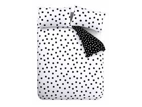 Catherine Lansfield Polka Dot Black and White Duvet Cover Set6