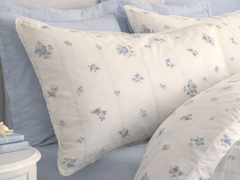 Bianca Fine Linens Vintage Rosebud Blue Duvet Cover Set2