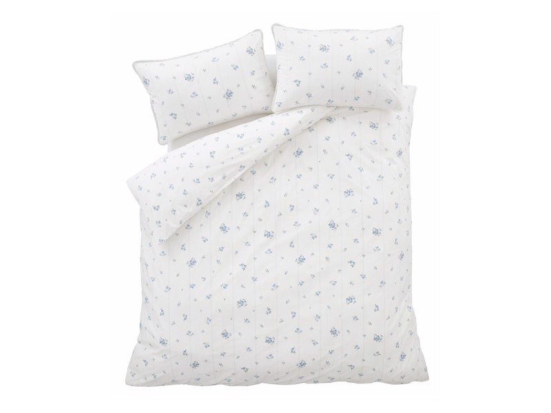Bianca Fine Linens Vintage Rosebud Blue Duvet Cover Set6