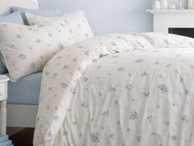 Bianca Fine Linens Vintage Rosebud Blue Duvet Cover Set1