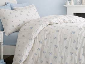 Bianca Fine Linens Vintage Rosebud Blue Duvet Cover Set4