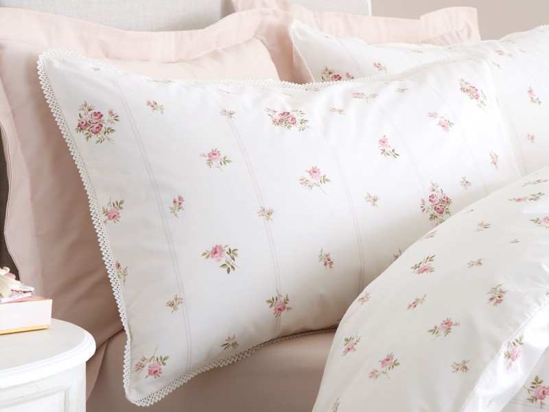 Bianca Fine Linens Vintage Rosebud Pink Duvet Cover Set2