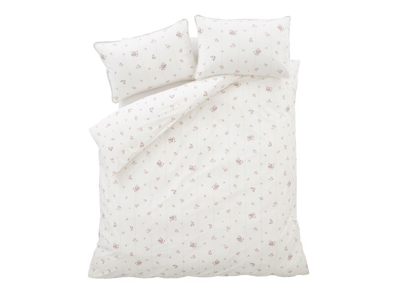 Bianca Fine Linens Vintage Rosebud Pink Duvet Cover Set7
