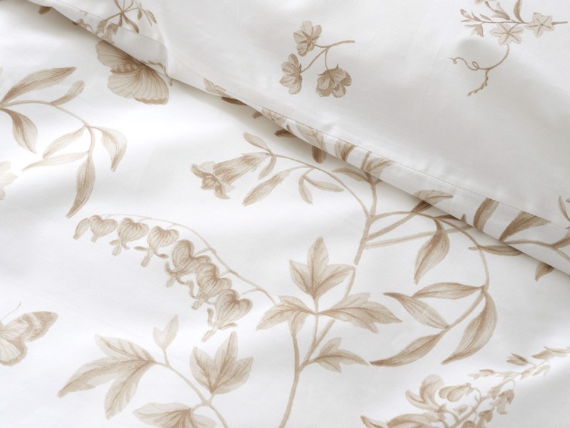 Bianca Fine Linens Thea Floral Natural Duvet Cover Set4