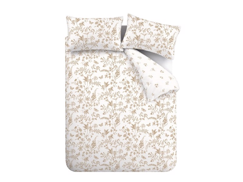 Bianca Fine Linens Thea Floral Natural Duvet Cover Set6