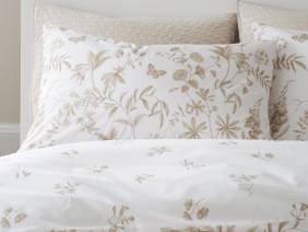 Bianca Fine Linens Thea Floral Natural Duvet Cover Set2