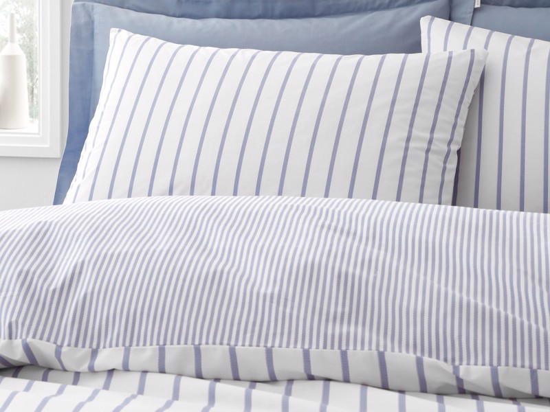 Bianca Fine Linens Hampton Stripe Blue Duvet Cover Set2