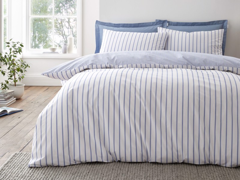 Bianca Fine Linens Hampton Stripe Blue Duvet Cover Set5