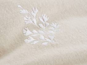 Bianca Fine Linens Brushed Embroidery Leaf Duvet Cover Set4