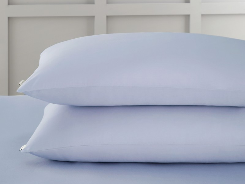 Bianca Fine Linens 400TC Cotton Sateen Blue Pillowcases2