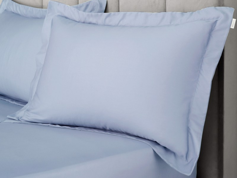 Bianca Fine Linens 400TC Cotton Sateen Blue Pillowcases3