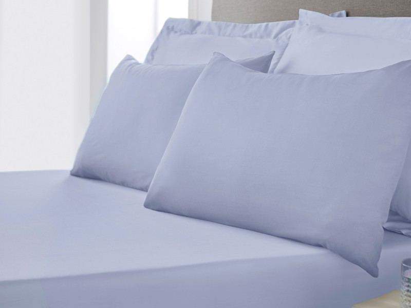 Bianca Fine Linens 400TC Cotton Sateen Blue Pillowcases5