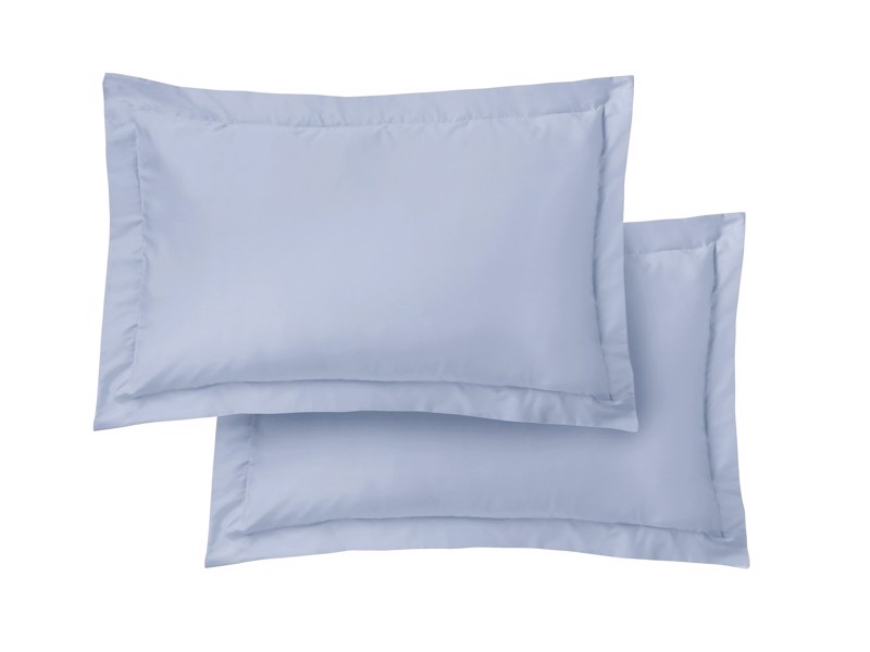 Bianca Fine Linens 400TC Cotton Sateen Blue Pillowcases7