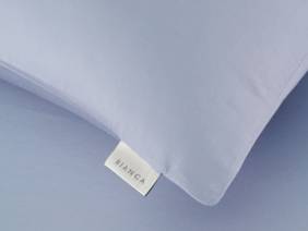 Bianca Fine Linens 400TC Cotton Sateen Blue Pillowcases6