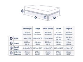 Land Of Beds Double Size - CLEARANCE STOCK - Thistleby Gunpowder Wooden Bed Frame5