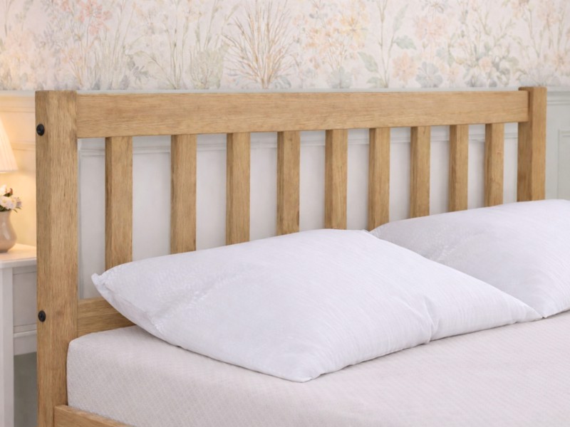 Land Of Beds Small Double - CLERANCE STOCK - Delamere Pine Wooden Bed Frame3