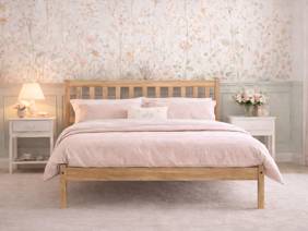 Land Of Beds Small Double - CLERANCE STOCK - Delamere Pine Wooden Bed Frame2