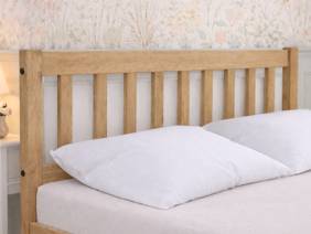 Land Of Beds Small Double - CLERANCE STOCK - Delamere Pine Wooden Bed Frame3