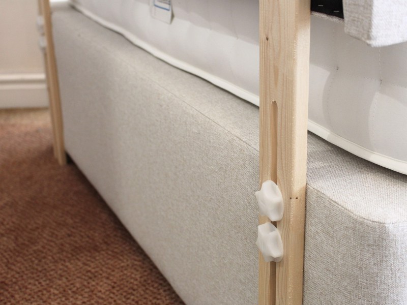 Relyon Double Size - CLEARANCE - Ex-Showroom - Welsh Flint Contour Headboard and Athena Divan Bed4