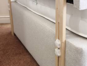 Relyon Double Size - CLEARANCE - Ex-Showroom - Welsh Flint Contour Headboard and Athena Divan Bed4