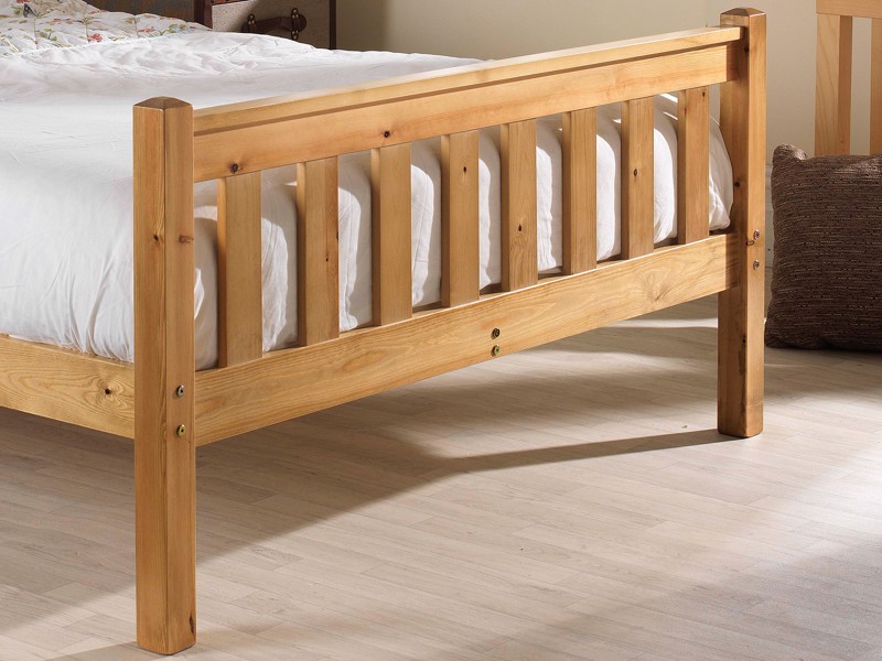 Friendship Mill Shaker Pine High Footend Wooden Bed Frame Land Of Beds