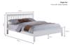 Land Of Beds Pentre White Wooden Single Bed Frame3