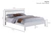 Land Of Beds Pentre White Wooden Single Bed Frame6