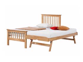 Land Of Beds Pentre Oak Wooden Guest Bed2