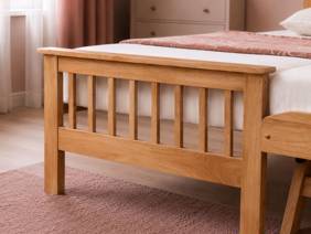 Land Of Beds Pentre Oak Wooden Guest Bed3