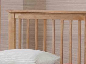 Land Of Beds Pentre Oak Wooden Single Guest Bed3