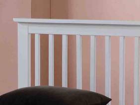 Land Of Beds Pentre White Wooden Guest Bed3