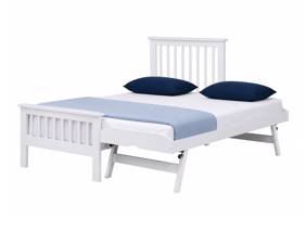 Land Of Beds Pentre White Wooden Guest Bed2
