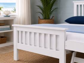 Land Of Beds Pentre White Wooden Guest Bed3